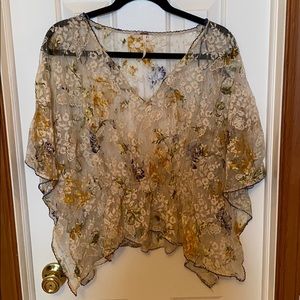 Free People Floral Blouse